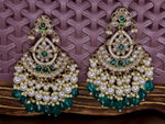 Load image into Gallery viewer, Nuzhat Chandbali- Teal Green