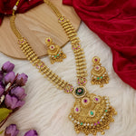 Load image into Gallery viewer, Sweta Rajkot Style Long Rajwadi Chandanhaar Set