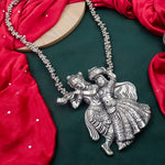 Load image into Gallery viewer, Radha Krishna Long German Silver Set