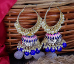 Load image into Gallery viewer, Jimmy Meenakari Hoop Jhumka