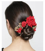 Load image into Gallery viewer, Rose Half Hair Bun