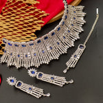 Load image into Gallery viewer, Manali Statement AD Choker -Blue