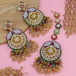 Load image into Gallery viewer, Uzma Pakistani Earrings And Mangtika