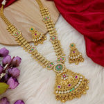 Load image into Gallery viewer, Janni Rajkot Style Long Rajwadi Chandanhaar Set