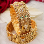 Load image into Gallery viewer, Rani Meenakari Brass kada