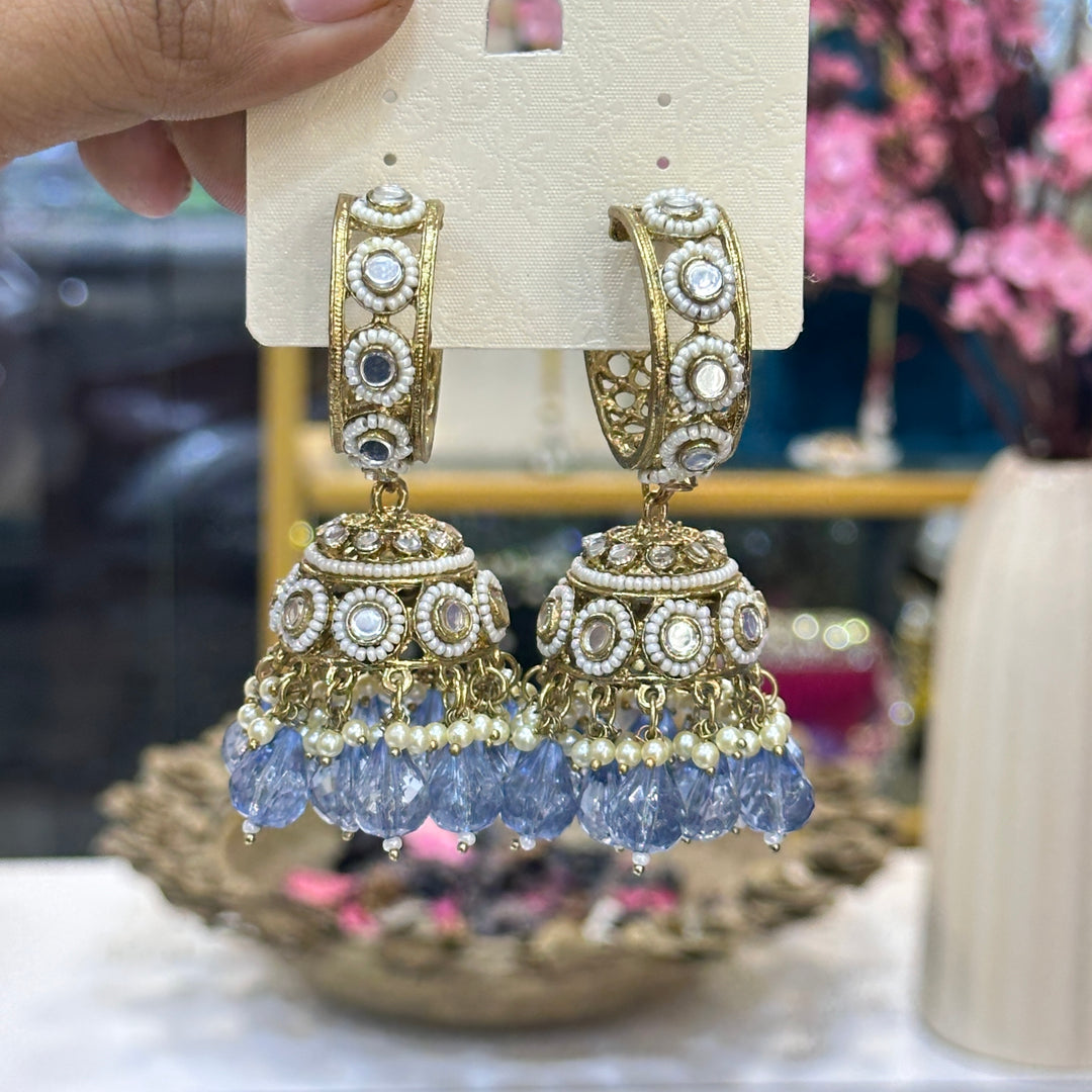 Prachi Kundan Hoop Jhumka