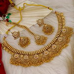 Load image into Gallery viewer, Yuma Trending Golden Necklace With Earrings And Mangtika