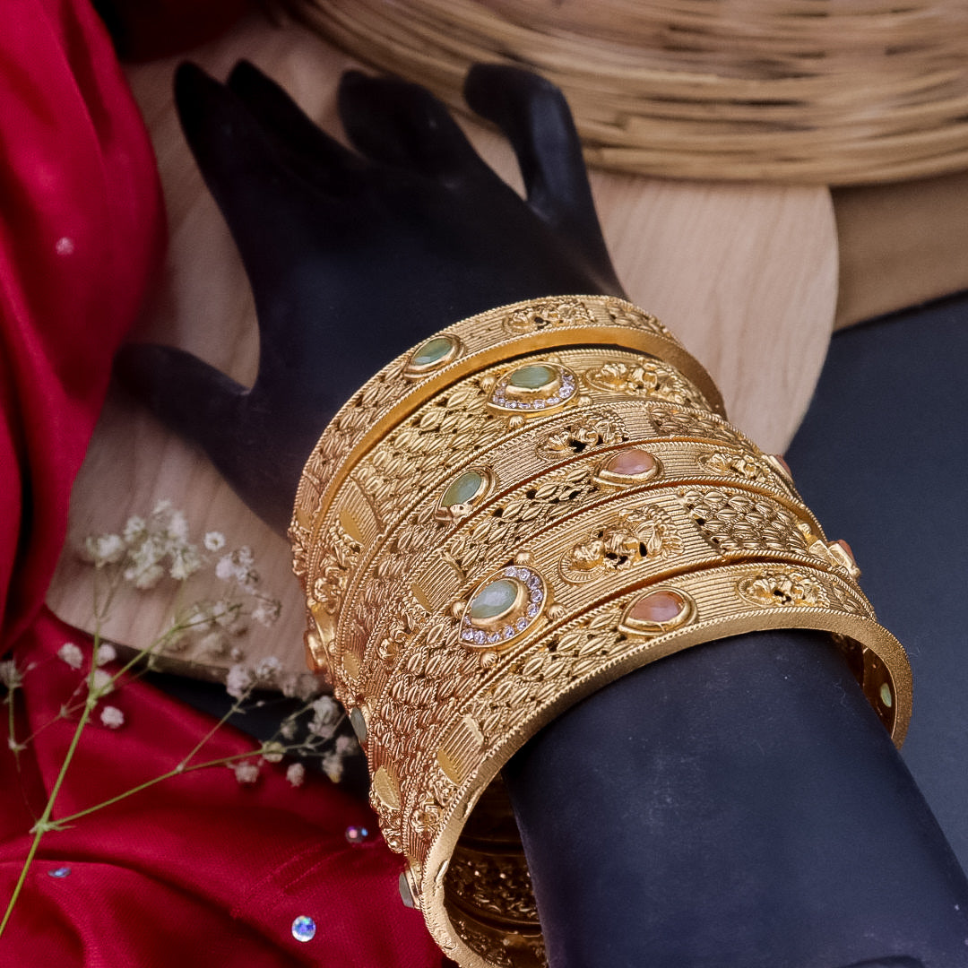 Subhashree Rajwadi Copper Bangles (6 Bangles)