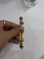Load image into Gallery viewer, Evil Eye Stainless Steel Kada