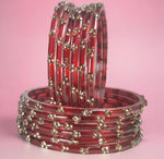 Load image into Gallery viewer, Colourful Raindrop Glass Bangles - 12 Bangles