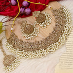 Load image into Gallery viewer, Chetali Reverse AD Statement Choker With Mangtika-White