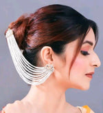 Load image into Gallery viewer, Heavy Moti 2 In 1 Earrings With Kanchain