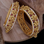 Load image into Gallery viewer, Kunwa Rajwadi Kada With Ghungro