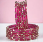 Load image into Gallery viewer, Colourful Raindrop Glass Bangles - 12 Bangles