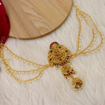 Load image into Gallery viewer, Anu Brass Hair brooch With Layered Latakan