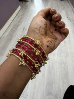 Load image into Gallery viewer, 8 Ghungroo Kashmiri Bangles