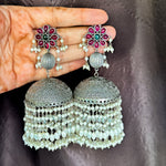 Load image into Gallery viewer, Suchna Statement Brass Jhumka
