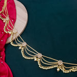 Load image into Gallery viewer, Neha Brass Kamarpatta With Diamond Stones