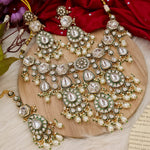 Load image into Gallery viewer, Tanu Premium l Polki Necklace -White