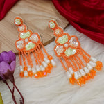 Load image into Gallery viewer, Rashika Designer Handmade Earrings-Orange