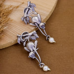 Load image into Gallery viewer, Hanging Monkey Brass Earrings