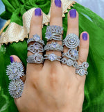 Load image into Gallery viewer, Premium American Diamond Rings (Random)