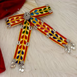 Load image into Gallery viewer, Hansa Navratri bow With Oxidise touch-Small Size