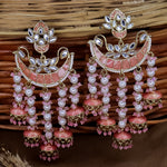 Load image into Gallery viewer, Neha Kundan Chandbali With Pearl Latkans