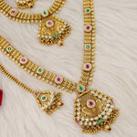 Load image into Gallery viewer, Tatna Rajwadi Swaroski Long And Short Combo