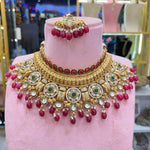 Load image into Gallery viewer, Shreya Semi Bridal Rajwadi Necklace Set