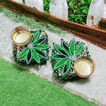 Load image into Gallery viewer, Suqare Leaf Candle Holder - 2 Pcs