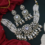 Load image into Gallery viewer, Yalina Designer Moti Moissanite Set- White