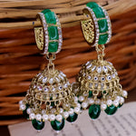Load image into Gallery viewer, Hinal Kundan Hoop Jhumka