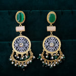 Load image into Gallery viewer, Brass kashmiri MOP Chandbali