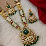 Load image into Gallery viewer, Ishita Rajkot Style Long Moti Rajwadi Set
