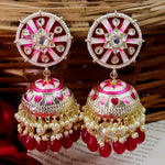Load image into Gallery viewer, Prachi Meenakari Jhumka
