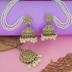 Load image into Gallery viewer, Vamna Reverse AD Jhumka With Kaanchain & Teeka
