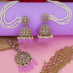 Load image into Gallery viewer, Yema Reverse AD Jhumka With Kaanchain & Teeka