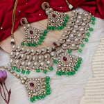 Load image into Gallery viewer, Jiva Polki Choker Set-Mint