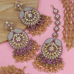Load image into Gallery viewer, Uzma Pakistani Earrings And Mangtika