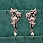 Load image into Gallery viewer, German Silver Monkey Studs