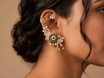Load image into Gallery viewer, Yosha Mossianite Earcuff - Green