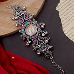 Load image into Gallery viewer, Sapa German Silver Kashmiri Watch - Navratri Special