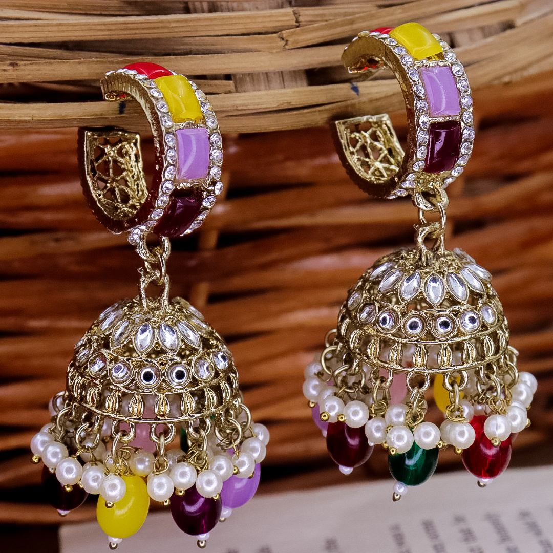 Hinal Kundan Hoop Jhumka