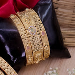 Load image into Gallery viewer, Subhashree Rajwadi Copper Bangles (6 Bangles)