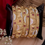 Load image into Gallery viewer, Reepal Rajwadi Copper Bangles (6 Bangles)