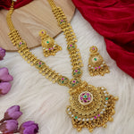 Load image into Gallery viewer, Hema Rajkot Style Long Rajwadi Chandanhaar Set