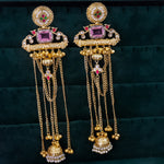 Load image into Gallery viewer, Pinal Long Kashmiri Brass Jhumka