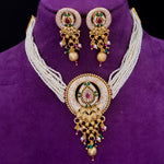 Load image into Gallery viewer, Sejal Copper Ethnic Choker With Earrings