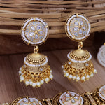 Load image into Gallery viewer, Kishver Premium Rajwadi Copper Choker Set With Jhumka